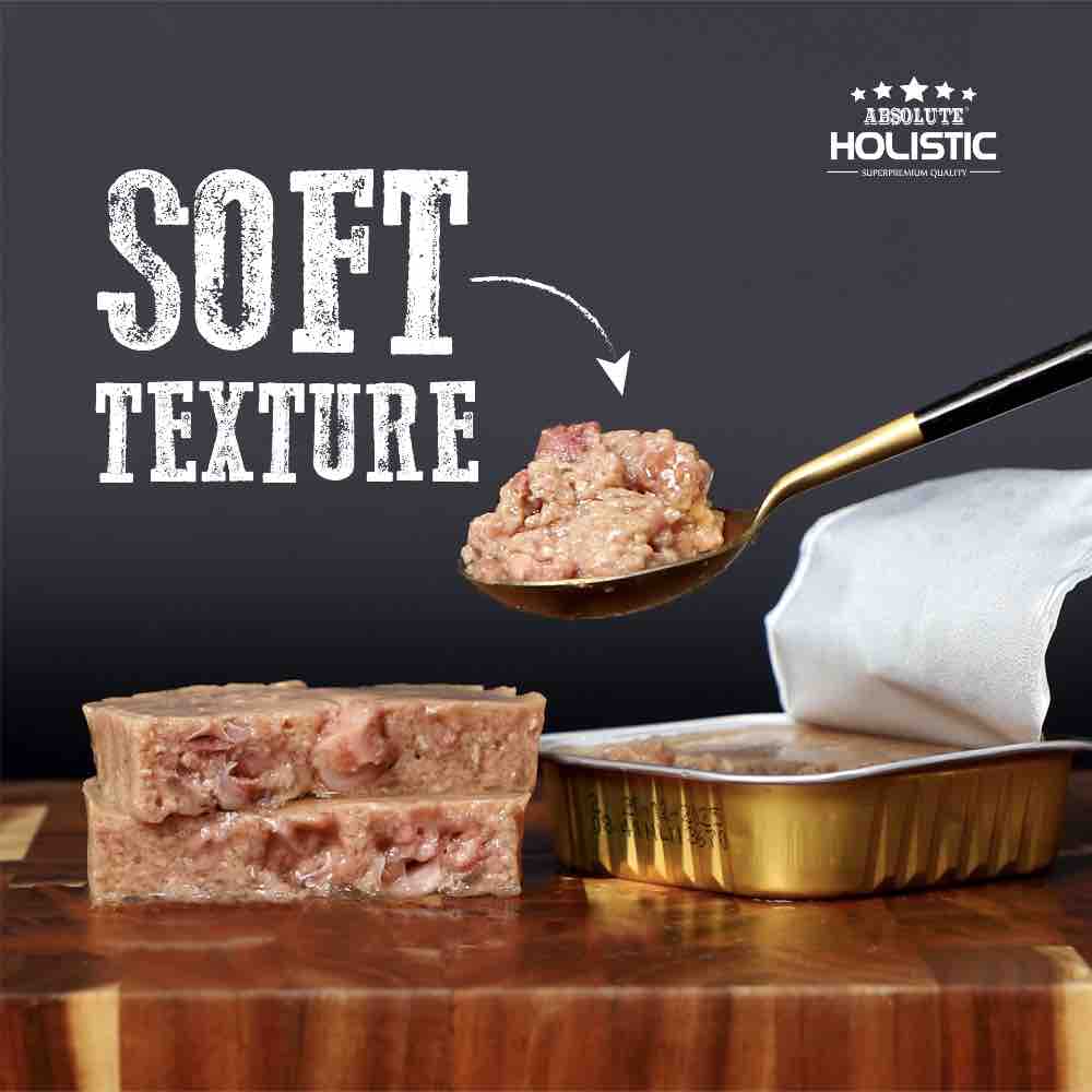 Absolute Holistic Chicken Complete & Balanced Meaty Loaf Wet Tray Dog Food 100g