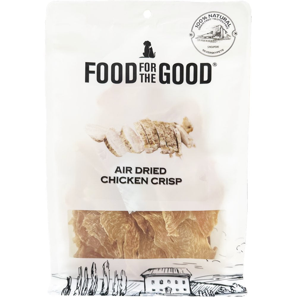 '50% OFF': Food For The Good Chicken Crisp Air-Dried Treats For Cats & Dogs 170g (Exp Feb26)
