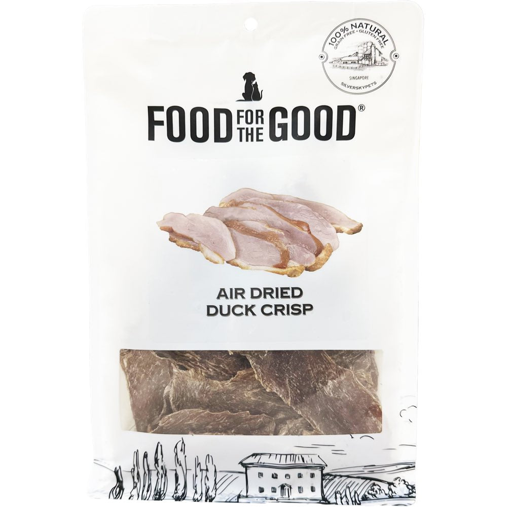 '50% OFF': Food For The Good Duck Crisp Air-Dried Treats For Cats & Dogs 170g (Exp Feb26)