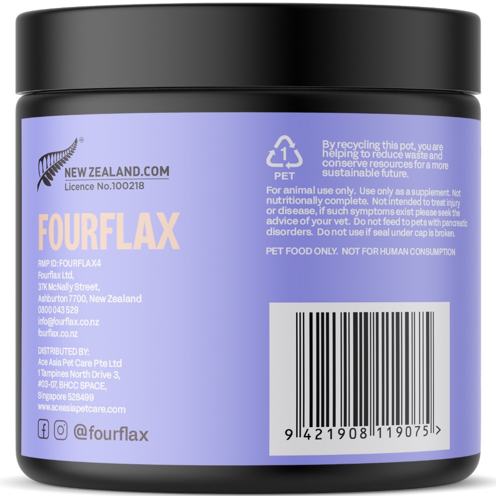 Fourflax Senior Nutritional Powder Supplement For Cats & Dogs 200g