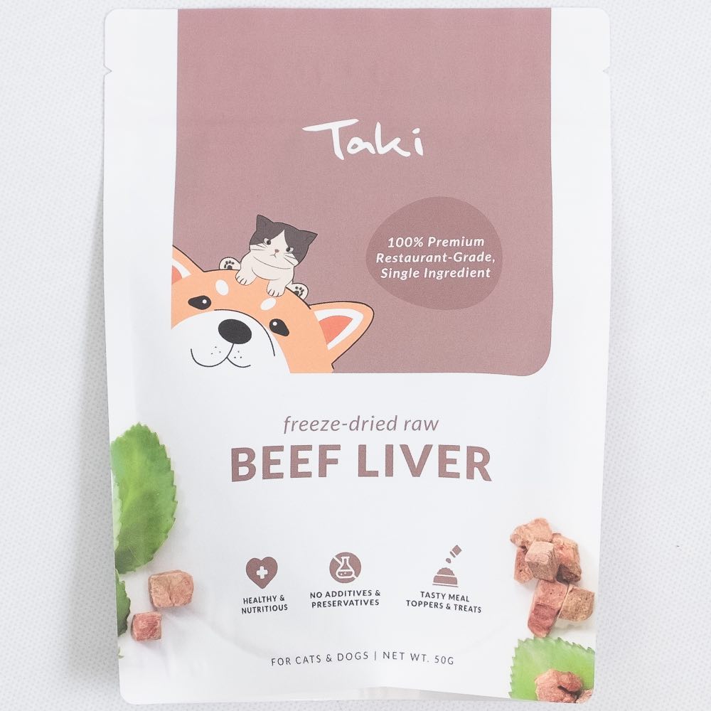 Taki Beef Liver Freeze-Dried Treats For Cats & Dogs 50g
