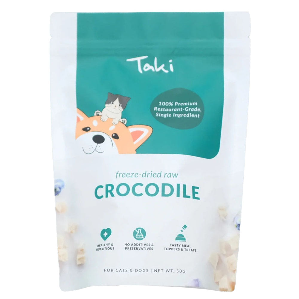 Taki Crocodile Cubes Freeze-Dried Treats For Cats & Dogs 50g